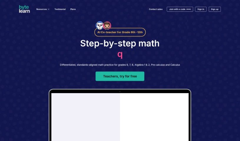 Screenshot of Bytelearn