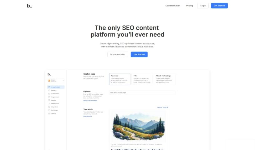 Screenshot of Byword