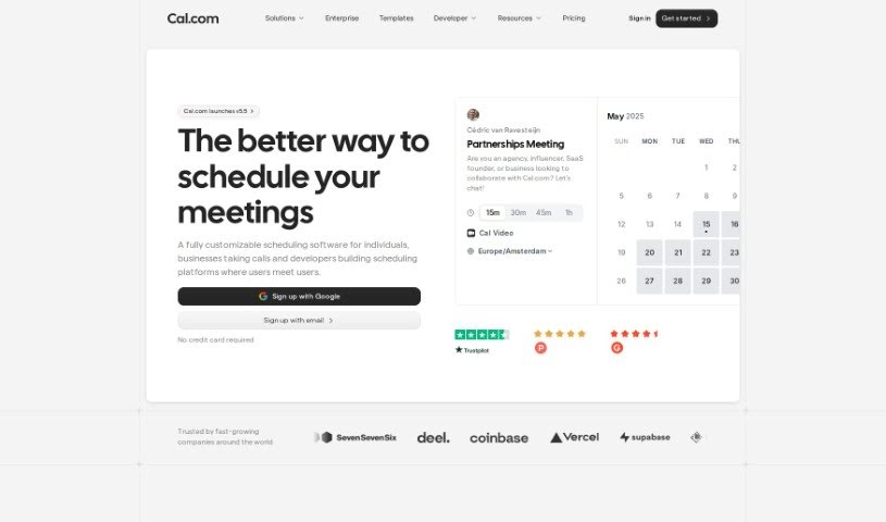 Screenshot of Cal.ai
