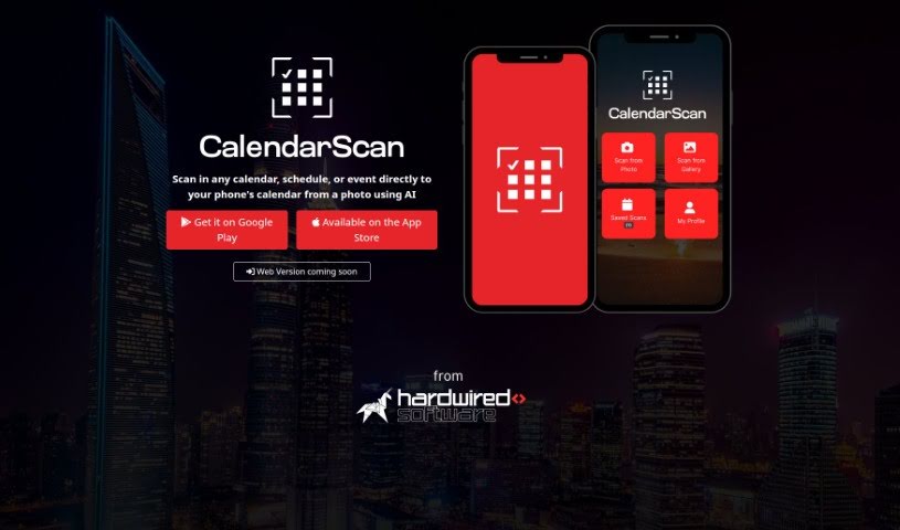 Screenshot of Calendarscan