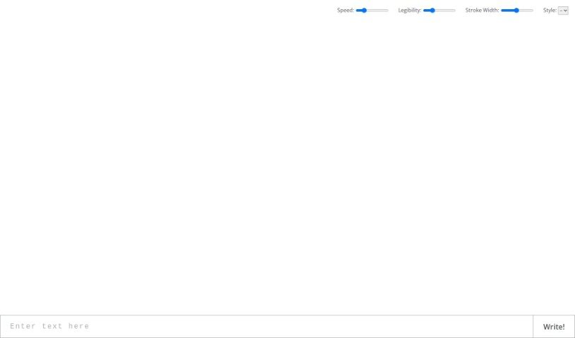 Screenshot of Calligrapher.ai