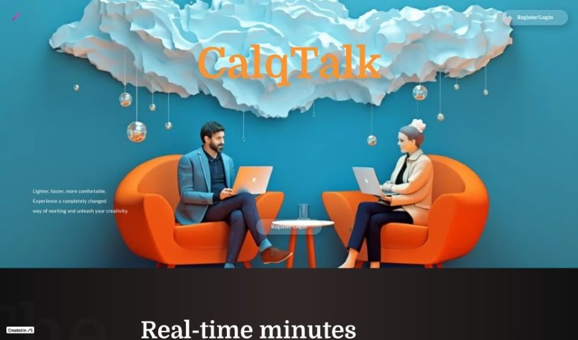 Screenshot of Calqtalk