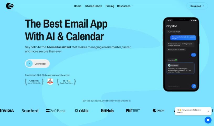 Screenshot of Canary Mail