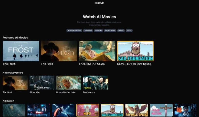 Screenshot of Candideai.com