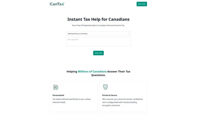 Screenshot of Cantax