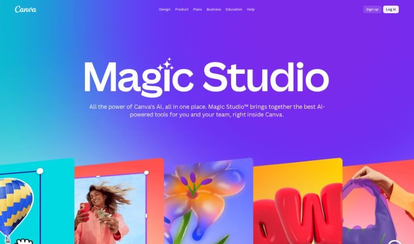 Screenshot of Canva Magic Studio