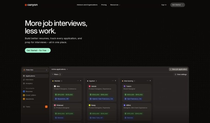 Screenshot of Canyon