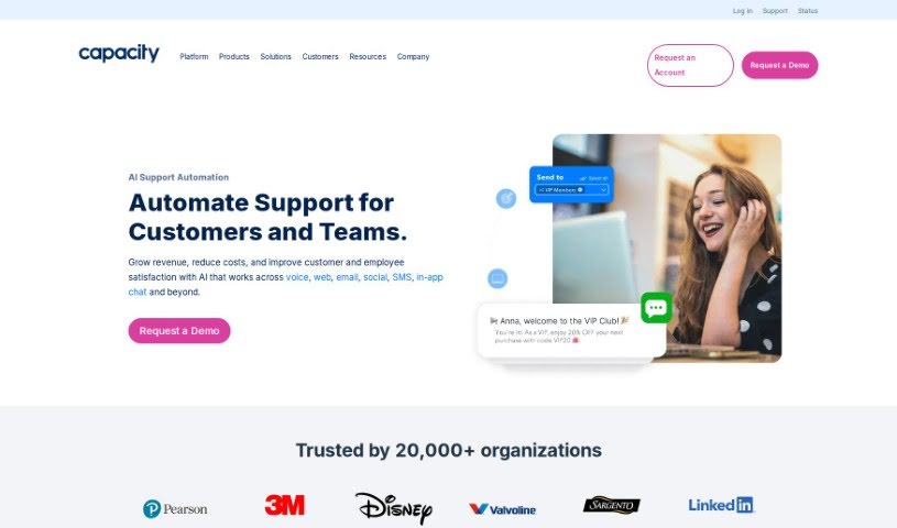 Screenshot of Capacity