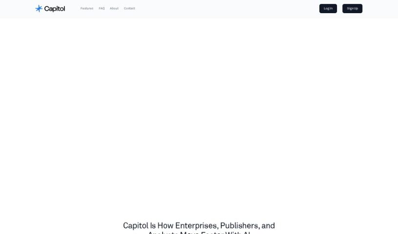 Screenshot of Capitol AI