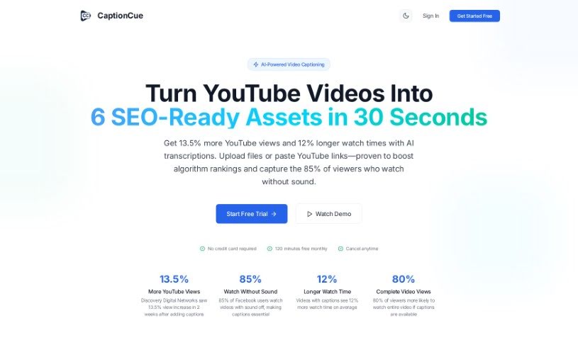 Screenshot of Caption Cue