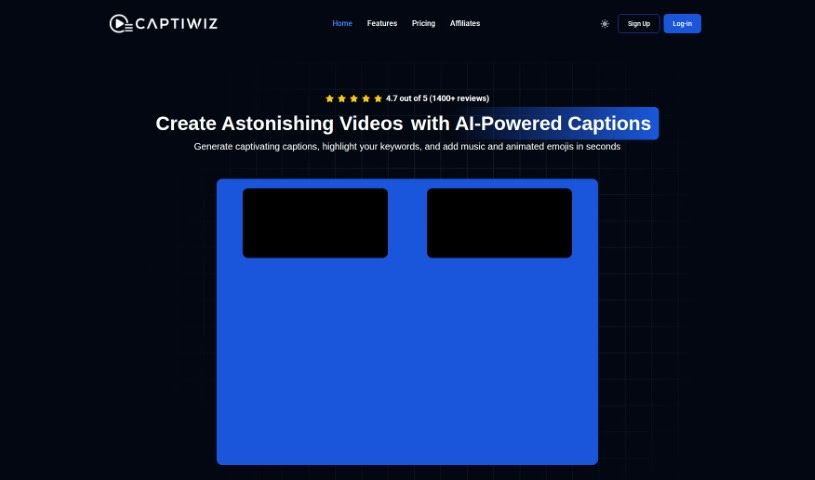 Screenshot of Captiwiz