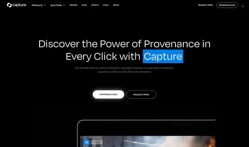 Screenshot of Capture