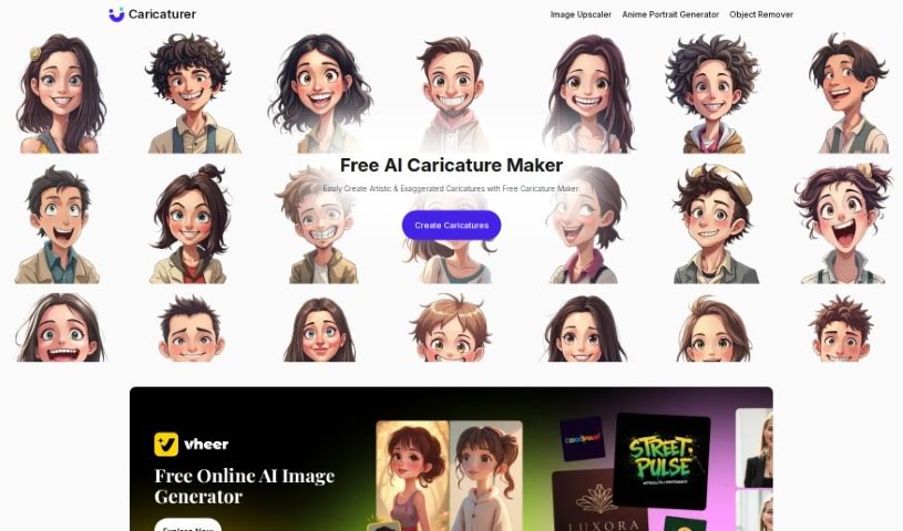 Screenshot of Caricaturer.io