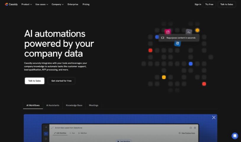 Screenshot of CassidyAI