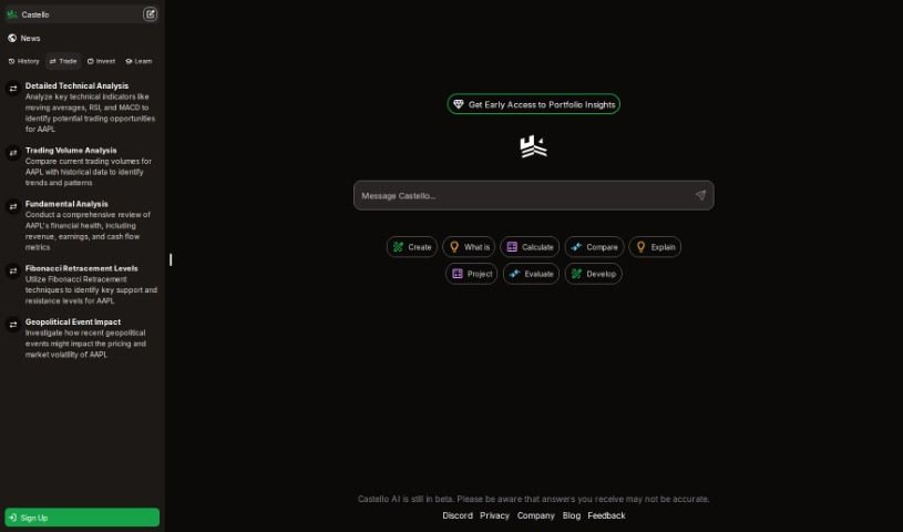 Screenshot of Castello