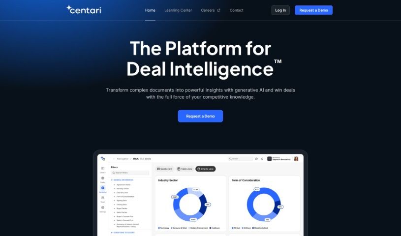 Screenshot of Centari