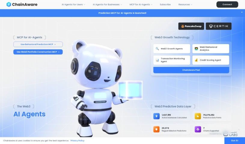 Screenshot of Chainaware