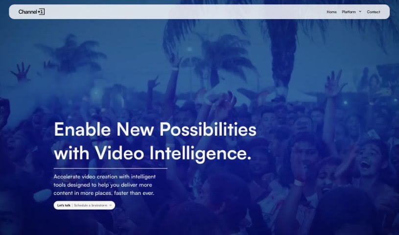 Screenshot of Channel 1 AI