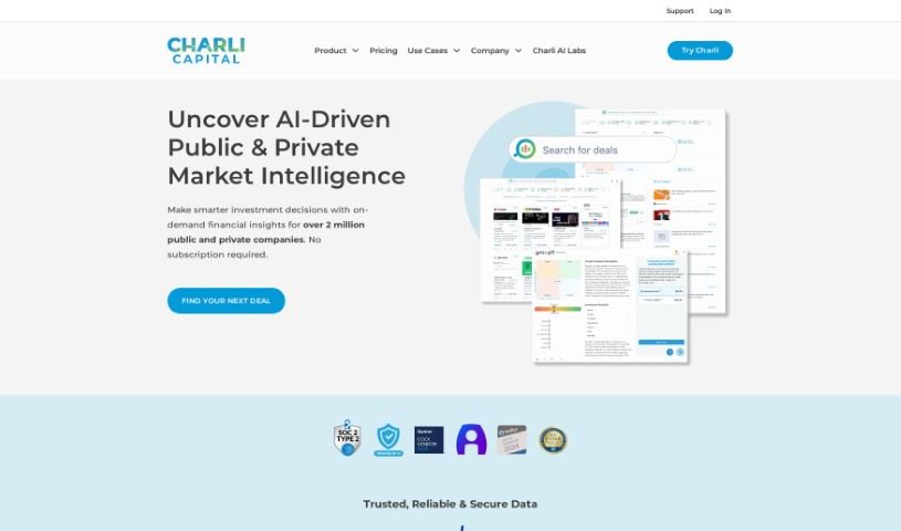 Screenshot of Charli AI