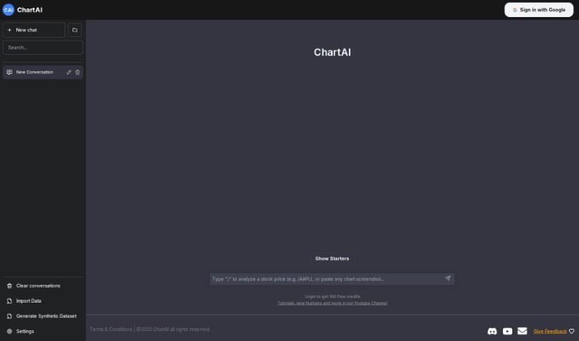 Screenshot of ChartAI