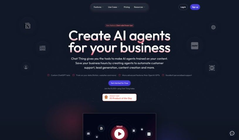 Screenshot of Chat Thing