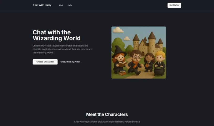 Screenshot of Chat with Harry Potter