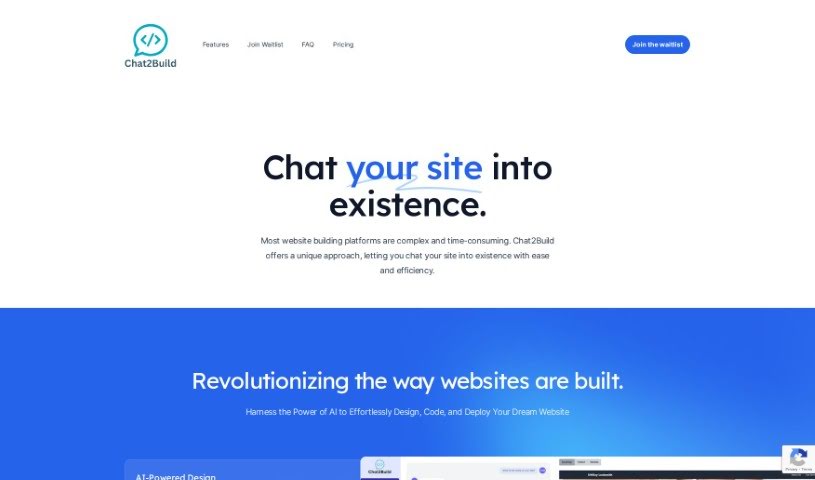 Screenshot of Chat2Build