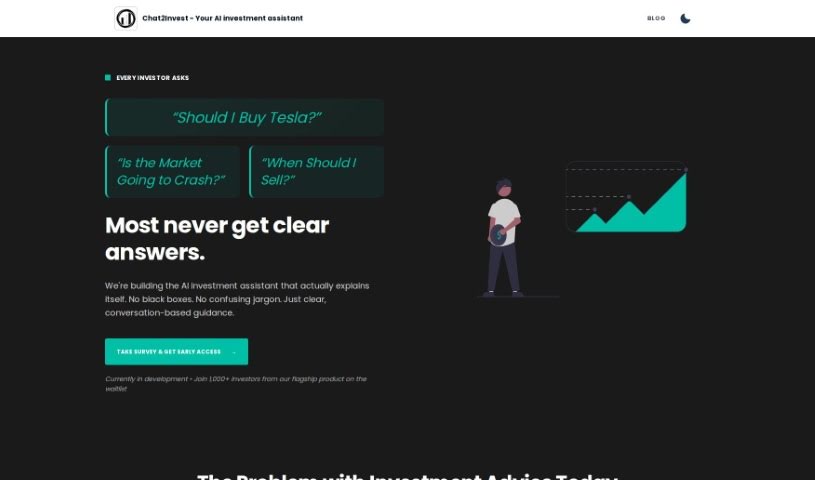 Screenshot of Chat2Invest