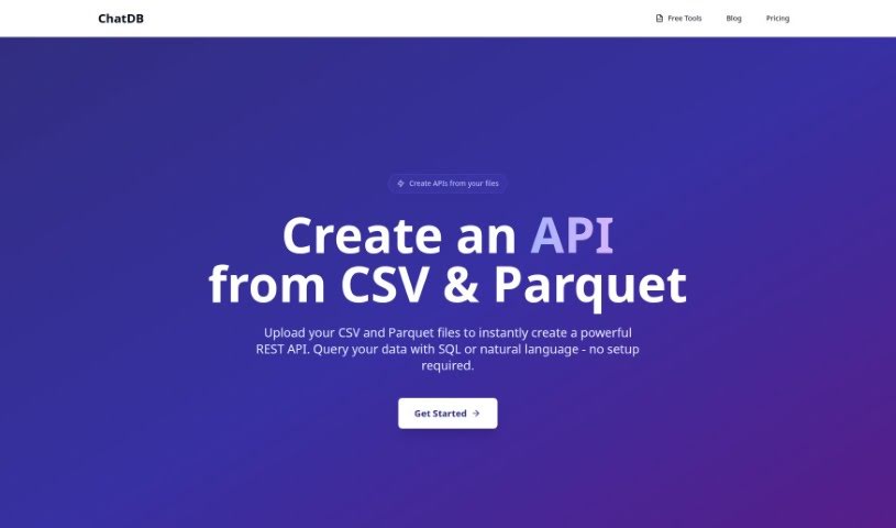 Screenshot of ChatDB