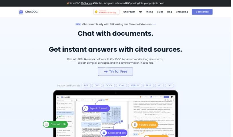 Screenshot of ChatDOC