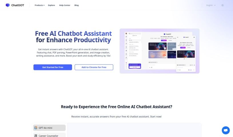 Screenshot of Chatgot