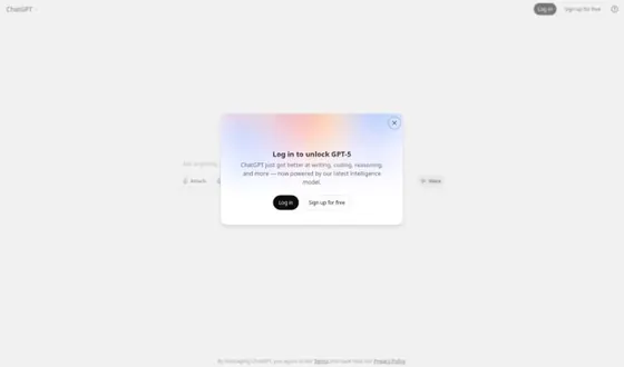 ChatGPT screenshot