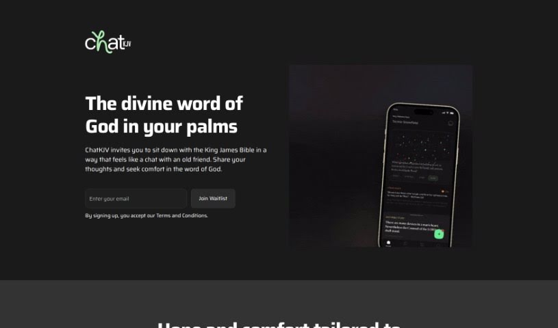 Screenshot of ChatKJV