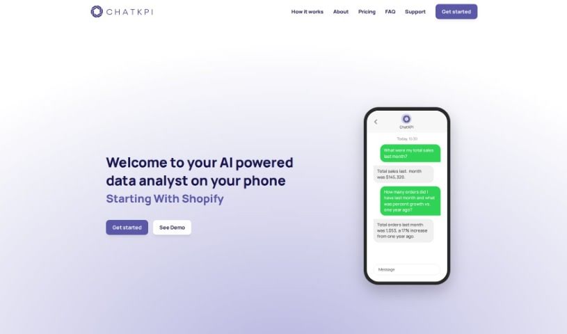 Screenshot of ChatKPI