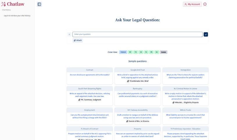 Screenshot of Chatlaw