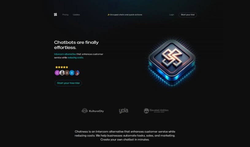 Screenshot of Chatness AI