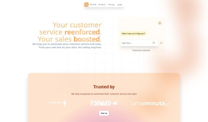 Screenshot of Chatsome