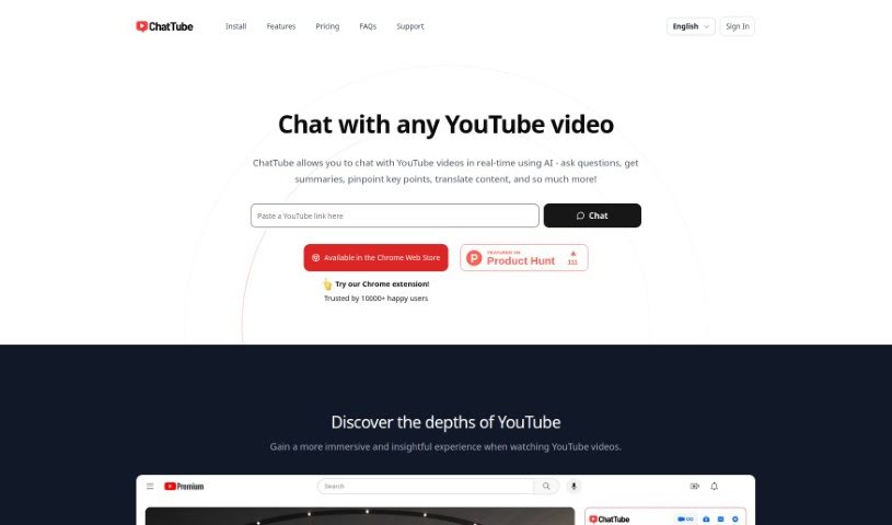 Screenshot of ChatTube