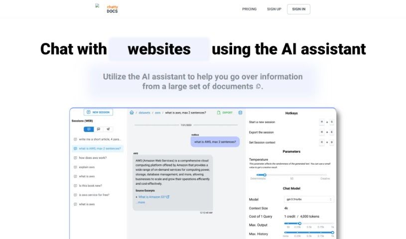 Screenshot of ChattyDocs