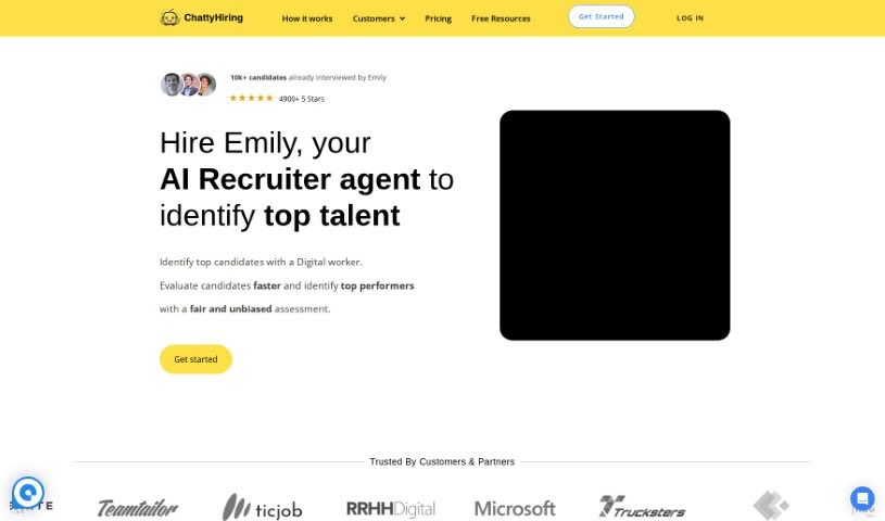 Screenshot of ChattyHiring
