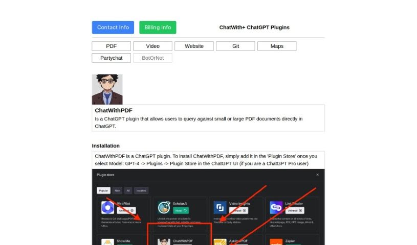 Screenshot of ChatwithPDF