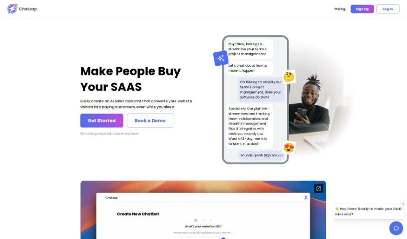 Screenshot of Chatzap