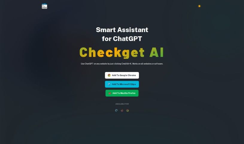 Screenshot of Checkget