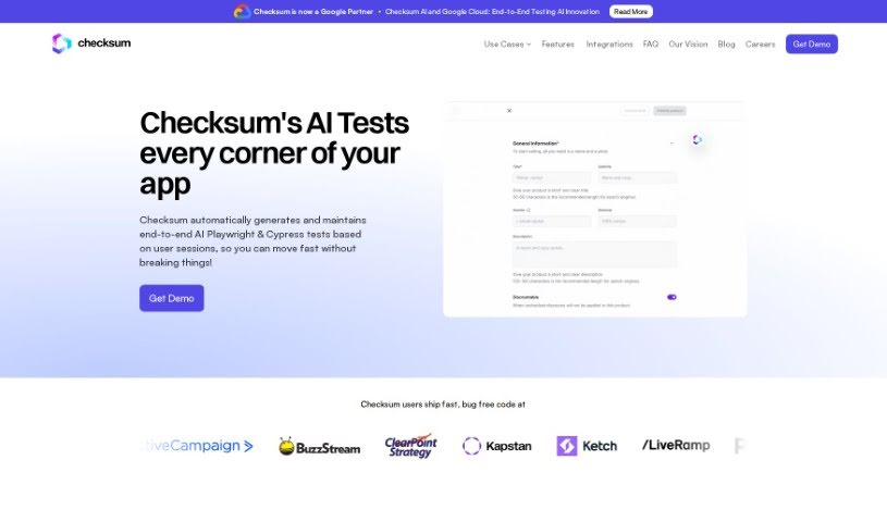 Screenshot of Checksum