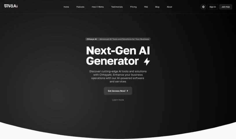 Screenshot of Chhaya AI