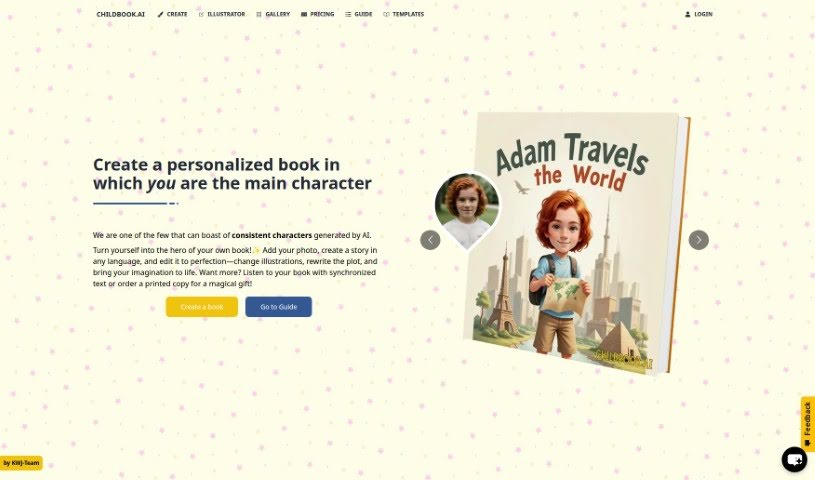 Screenshot of Childbook.ai