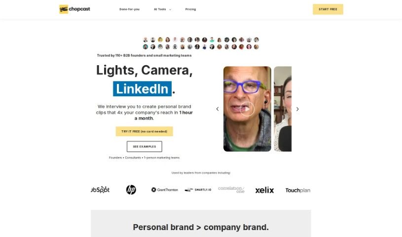 Screenshot of Chopcast