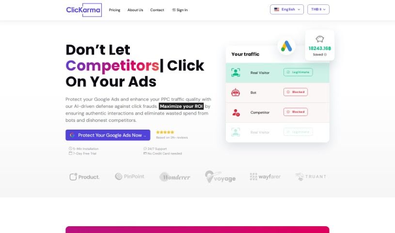 Screenshot of ClicKarma