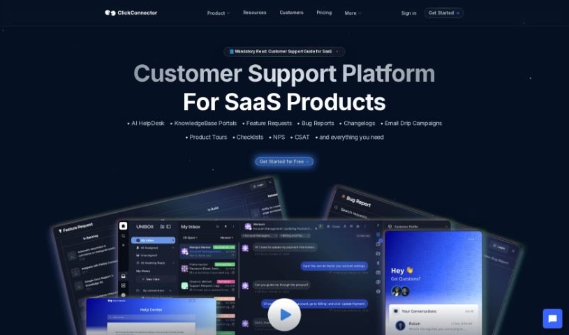 Screenshot of ClickConnector