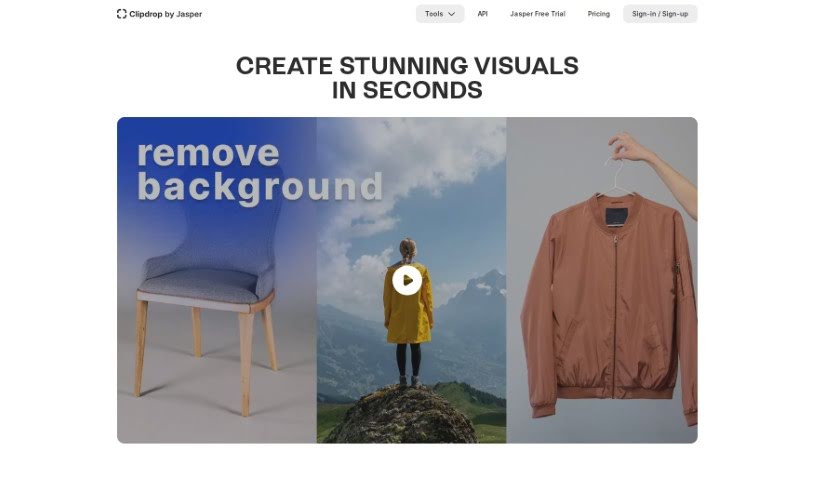 Screenshot of ClipDrop
